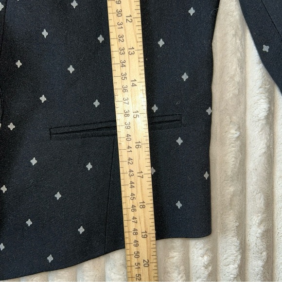 Armani Exchange Black Patterned Women's Blazer Size 0 - Picture 5 of 10